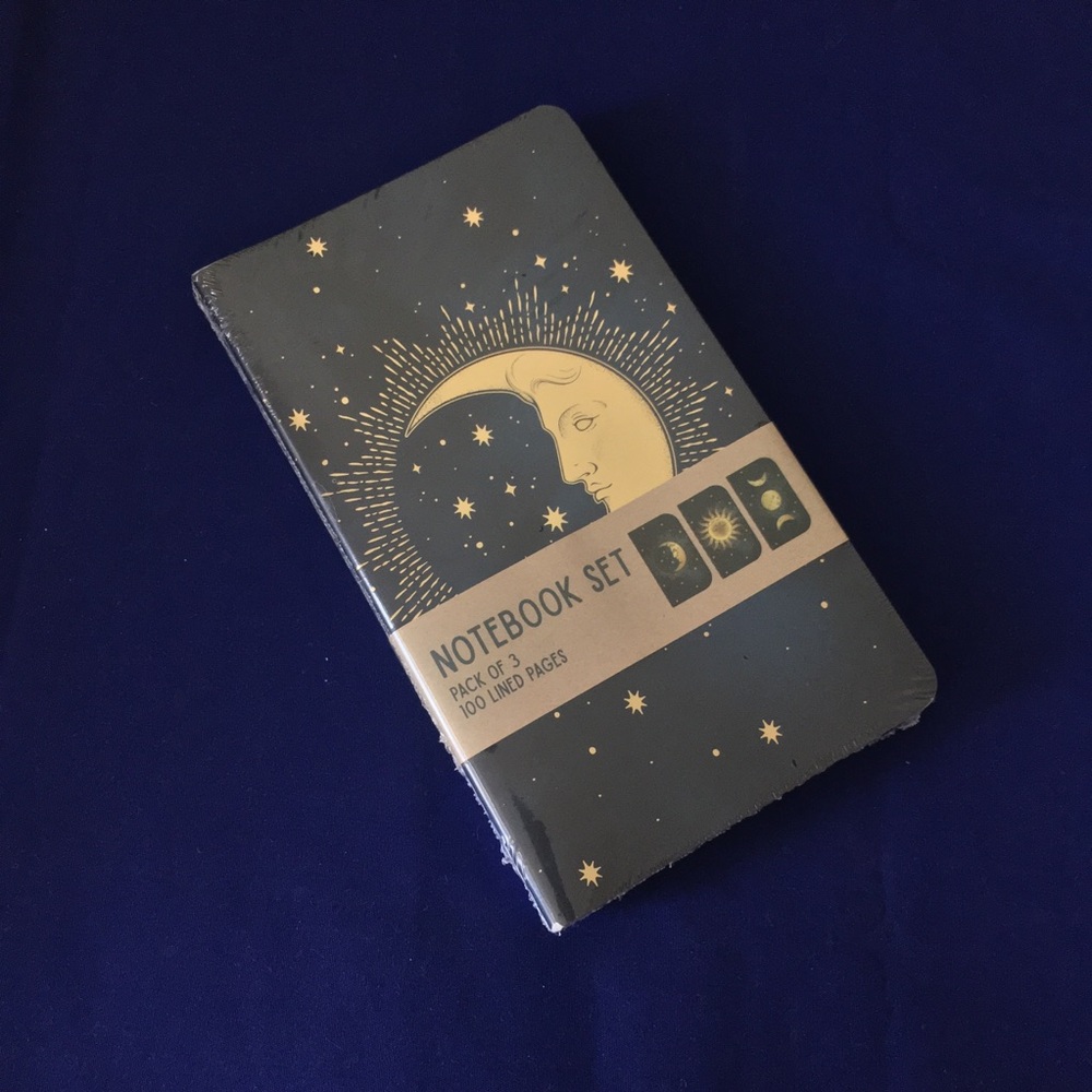 Celestial Sun and Moon Notebook Set